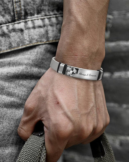 Custom Photo Engraved Bracelet
