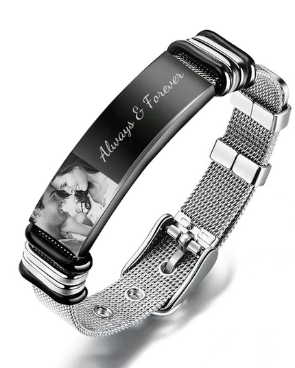 Custom Photo Engraved Bracelet