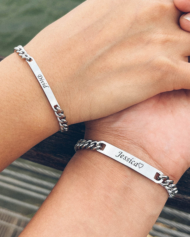 Personalized Couple Name Custom Bracelet