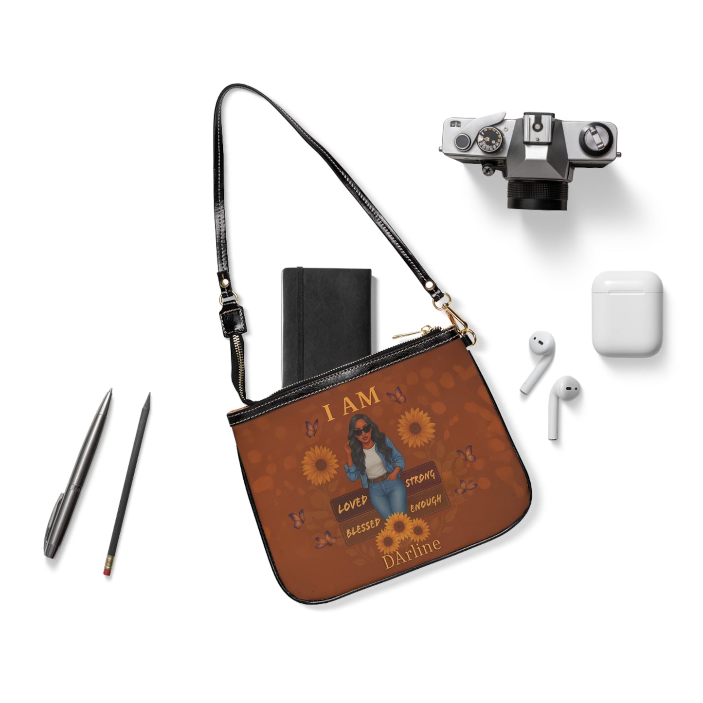 Empowering Small Shoulder Bag, Inspirational Tote, Gifts for Her, Minimalist Purse, Everyday Carry, Fashion Accessory