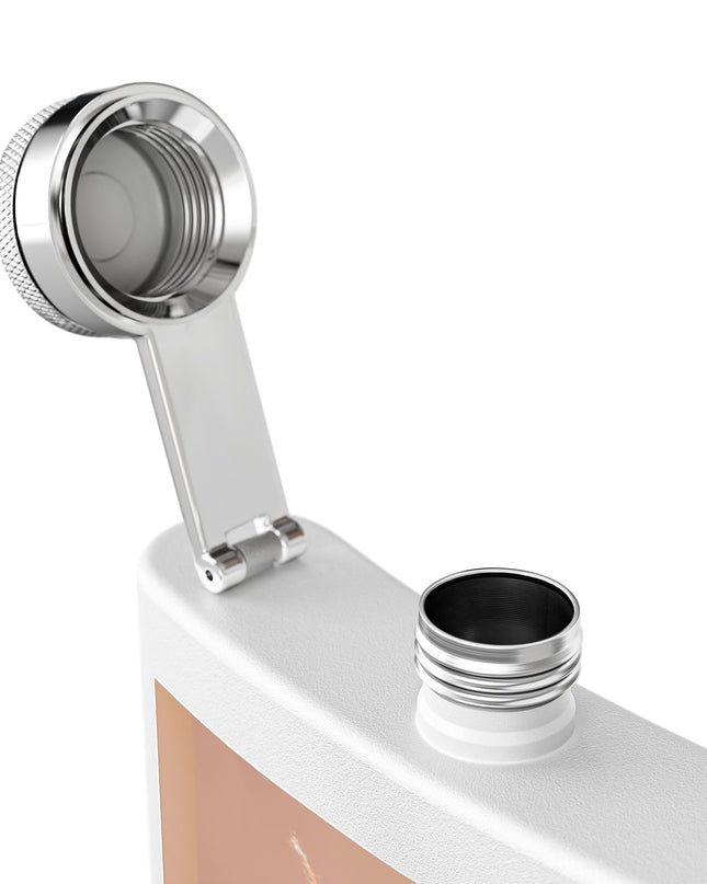 Chic Stainless Steel Flask, 6oz | Stylish Drinkware, Perfect for Parties, Gifts, Weddings, Hip Flasks, Travel