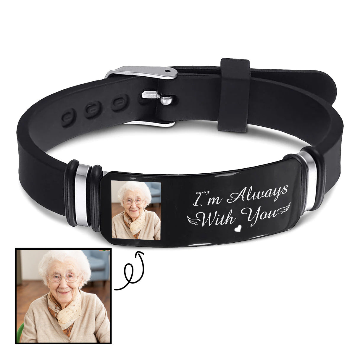 custom silicone Couple bracelet