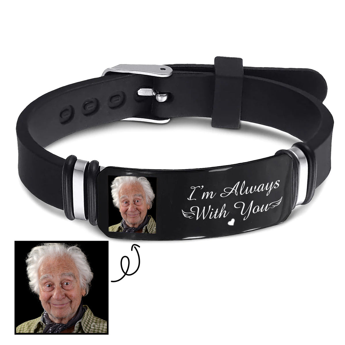 custom silicone Couple bracelet