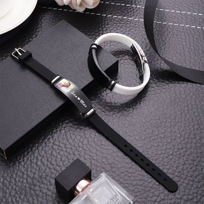 custom silicone Couple bracelet