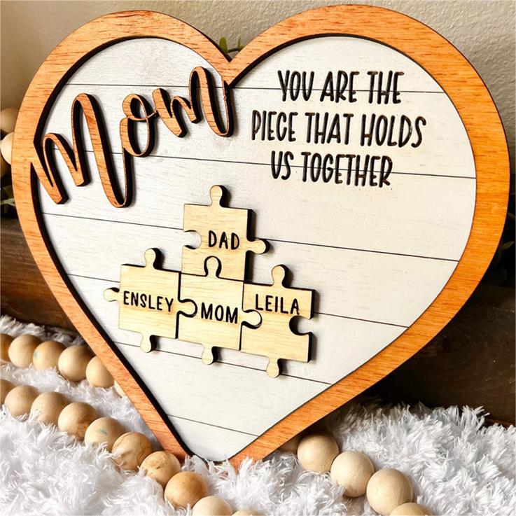 Custom heart puzzle