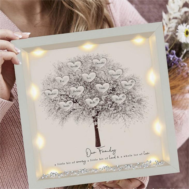 Custom family tree photo frame