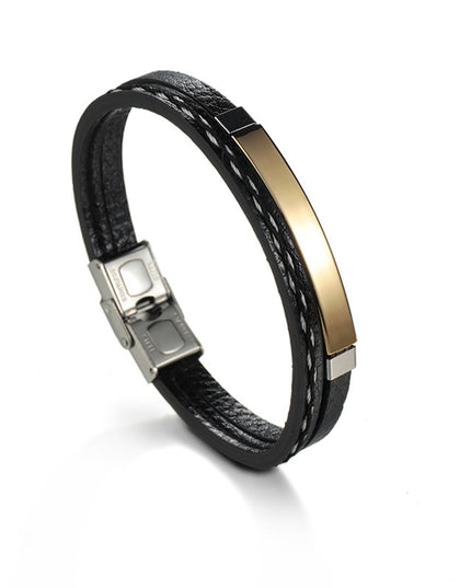 Custom leather bracelet