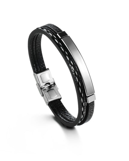 Custom leather bracelet