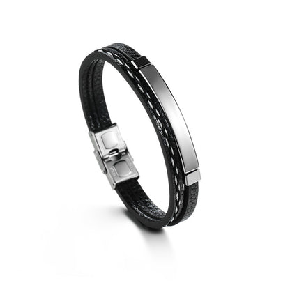 Custom leather bracelet