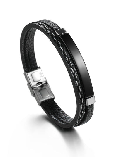 Custom leather bracelet