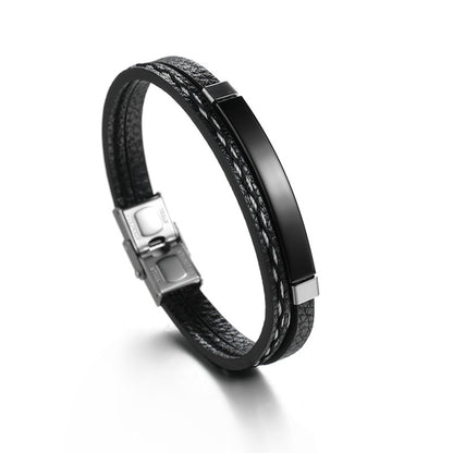 Custom leather bracelet