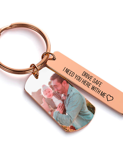 Personalized UV color printed metal keychain