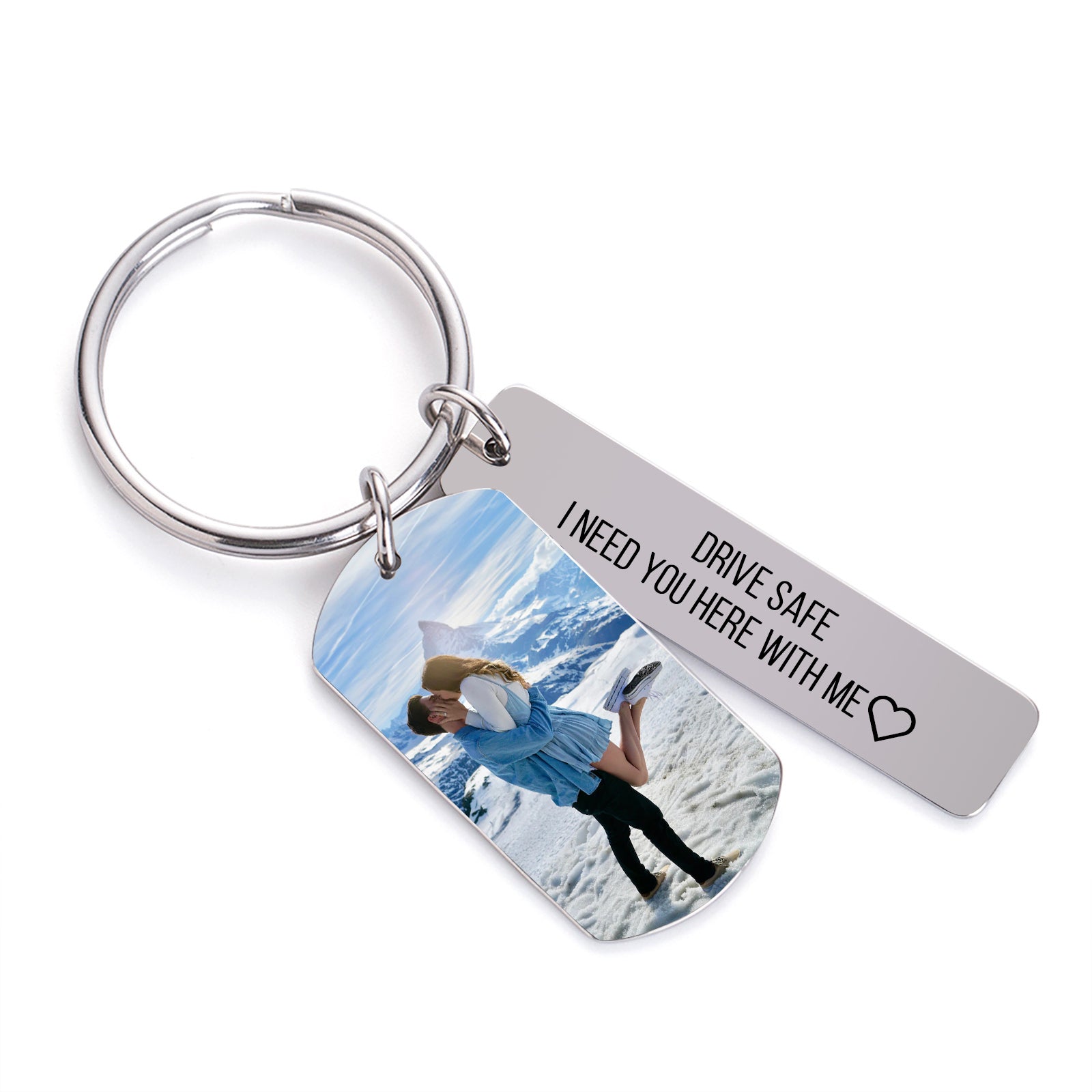 Personalized UV color printed metal keychain