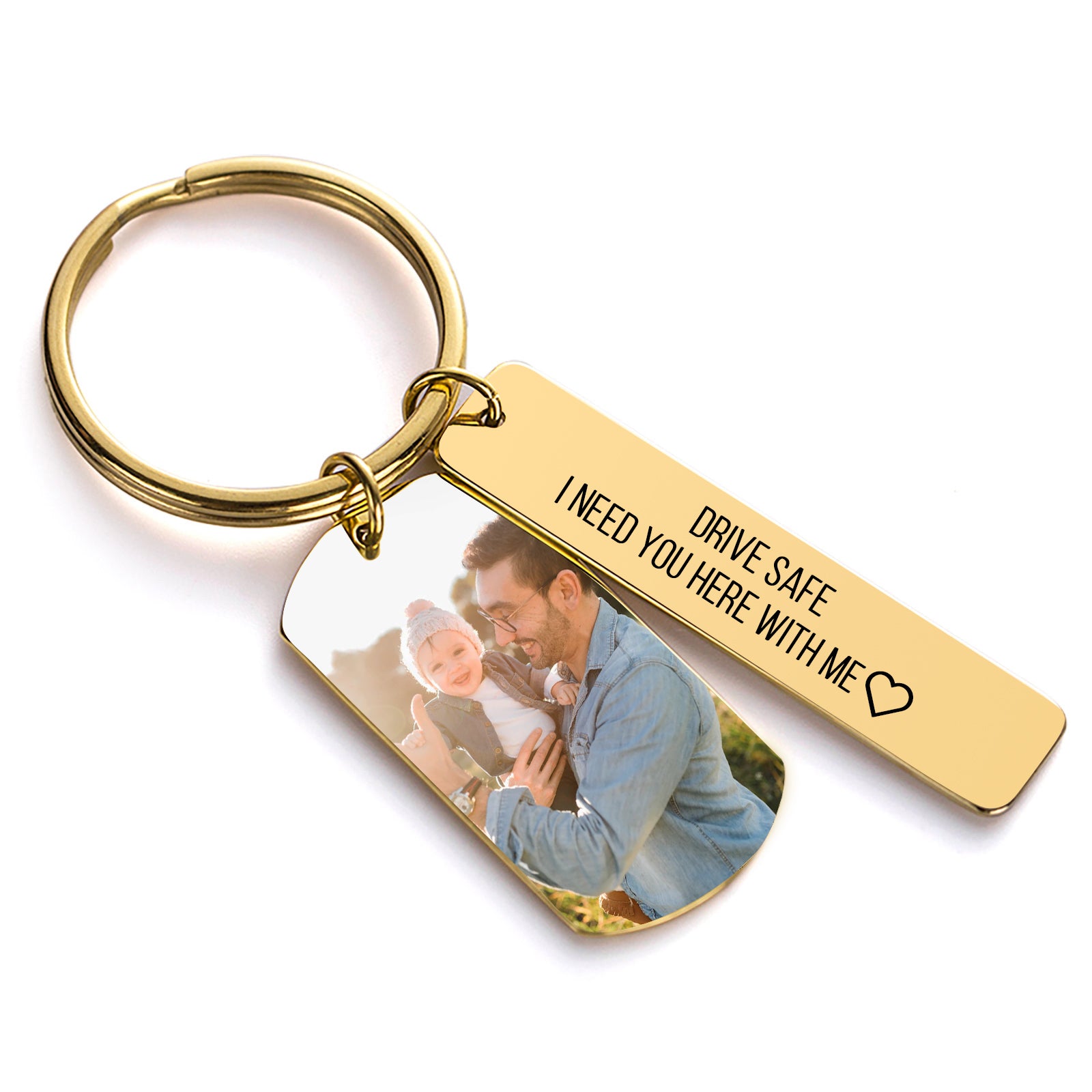 Personalized UV color printed metal keychain