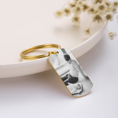 Personalized Photo Printed Metal Keychain