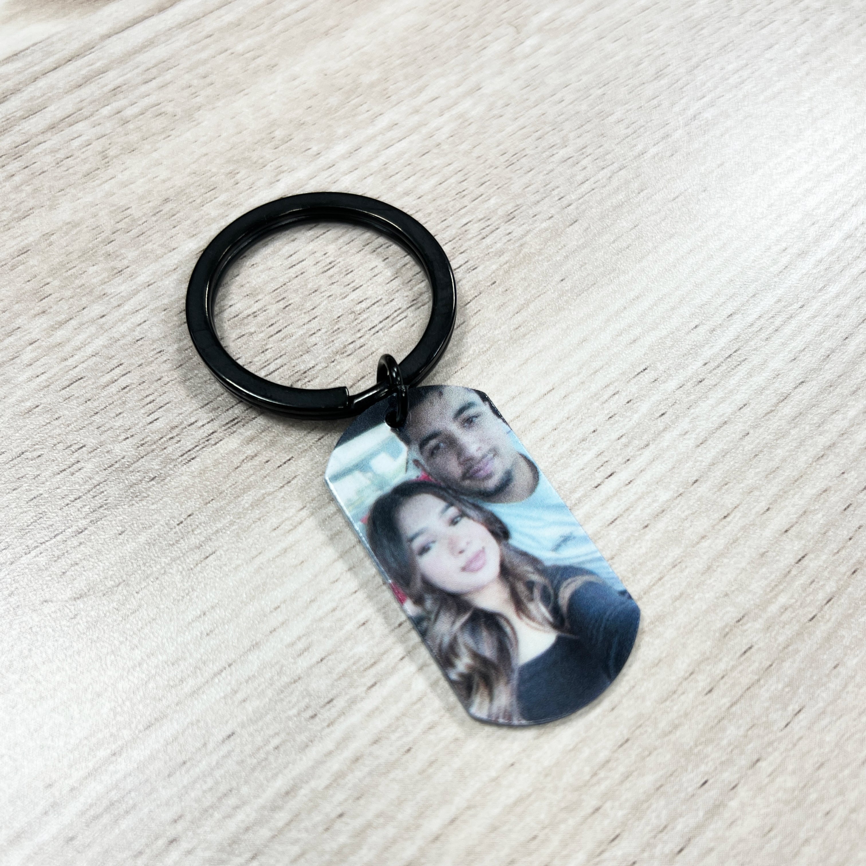 Personalized Photo Printed Metal Keychain