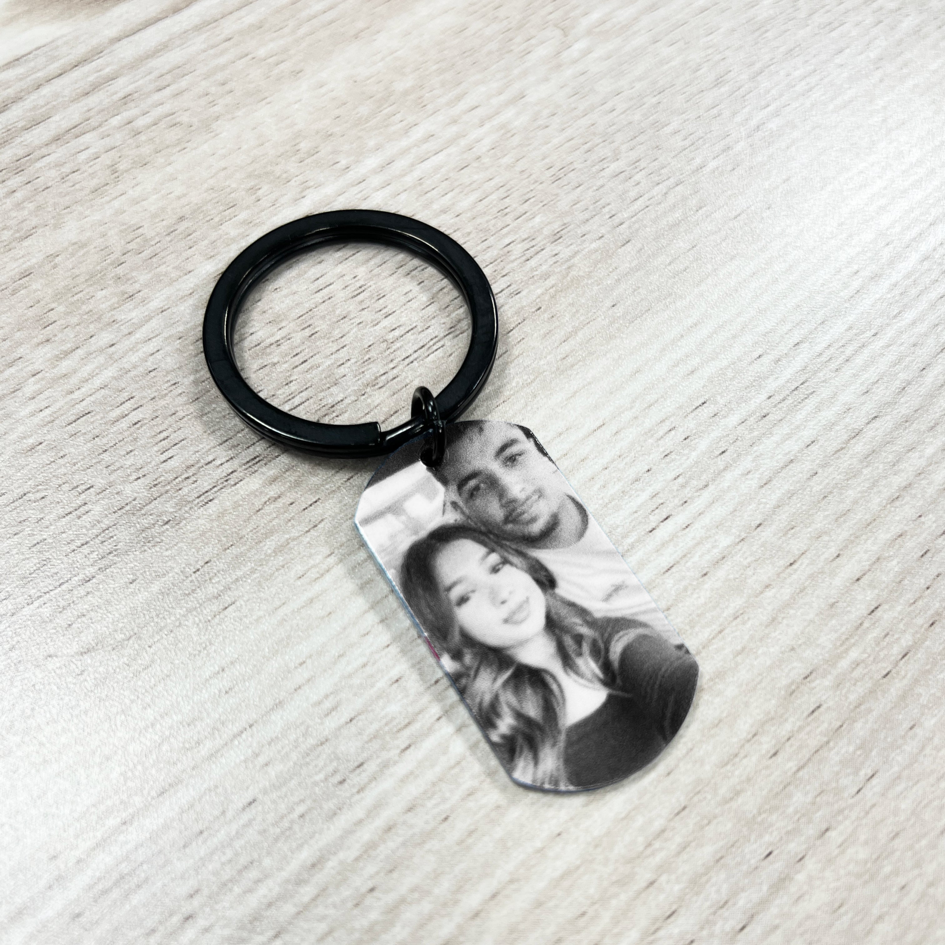 Personalized Photo Printed Metal Keychain