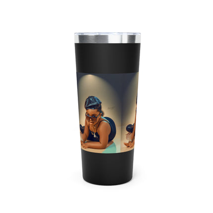 Chic Copper Tumbler with Stylish Artwork, Insulated Travel Cup, Reusable Coffee Mug, Unique Gift for Mom, Black Girl Magic, Perfect [...]