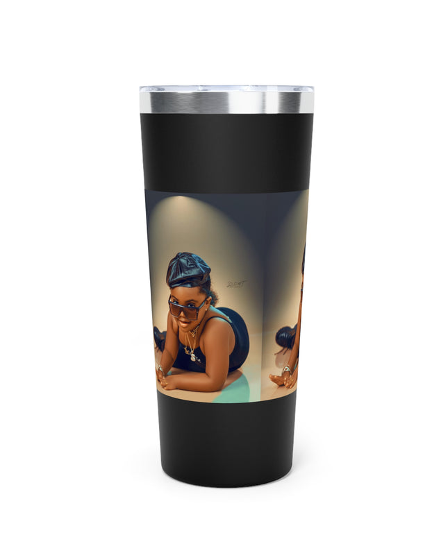 Chic Copper Tumbler with Stylish Artwork, Insulated Travel Cup, Reusable Coffee Mug, Unique Gift for Mom, Black Girl Magic, Perfect [...]