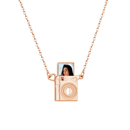 Personalized Polaroid Camera Photo Necklace