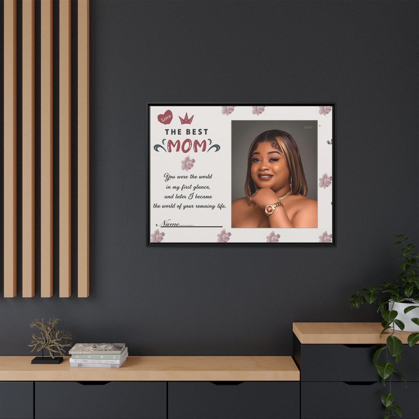 Personalized Mother's Day Framed Print, Gift for Mom, Custom Wall Art, Unique Home Décor, Family Keepsake