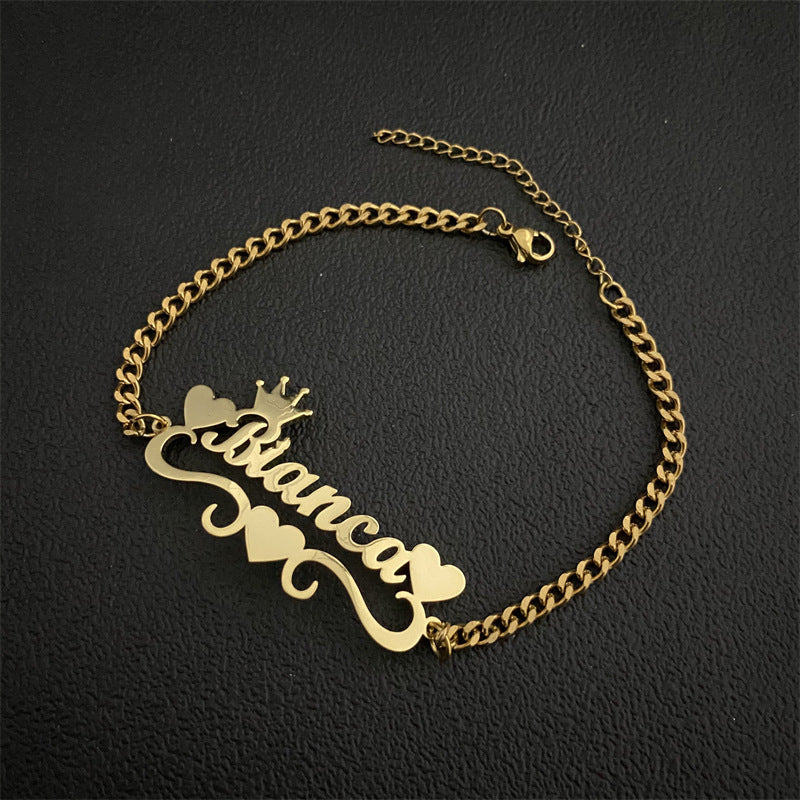 Stainless Steel Personalized Name Bracelet