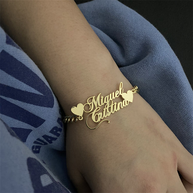 Stainless Steel Personalized Name Bracelet