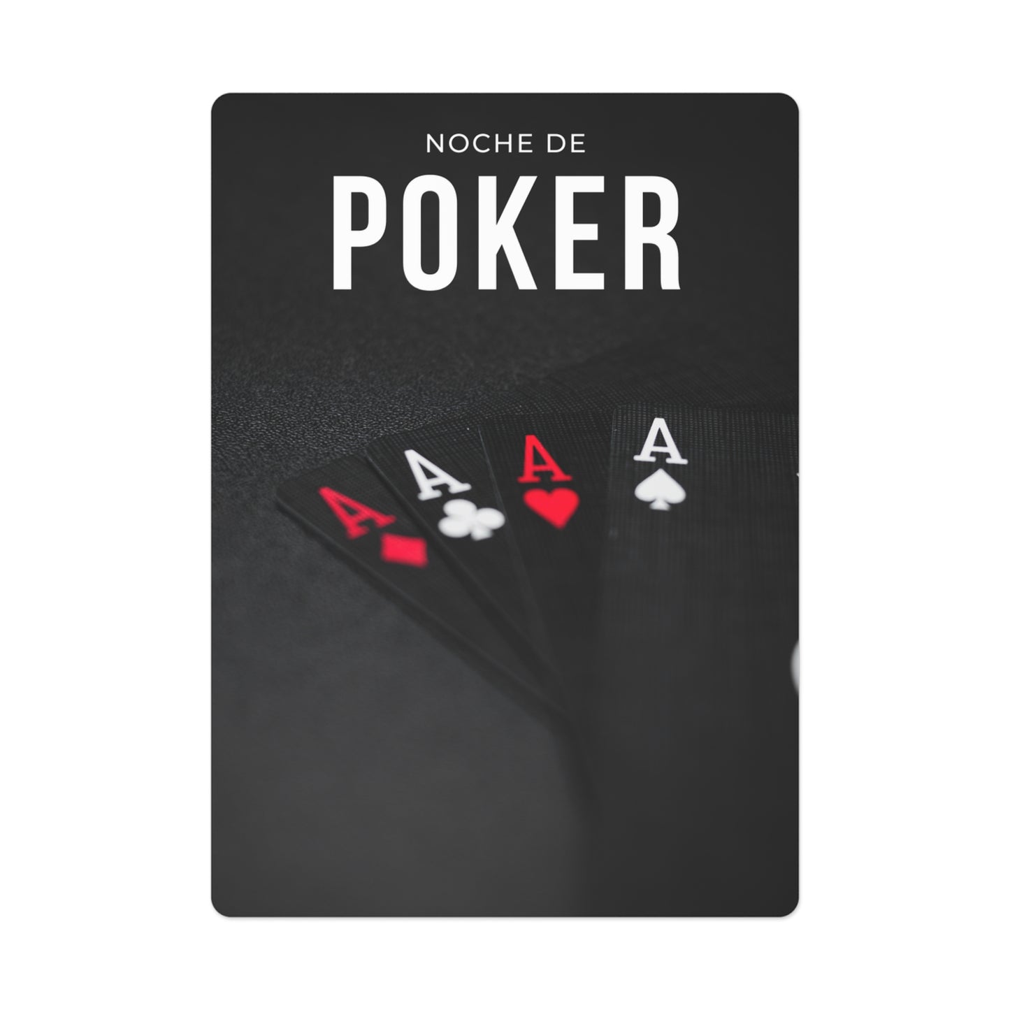 Poker Night Cards Set - Perfect for Game Nights, Tournaments, Gifts, Party( upload yr dsing or photo)