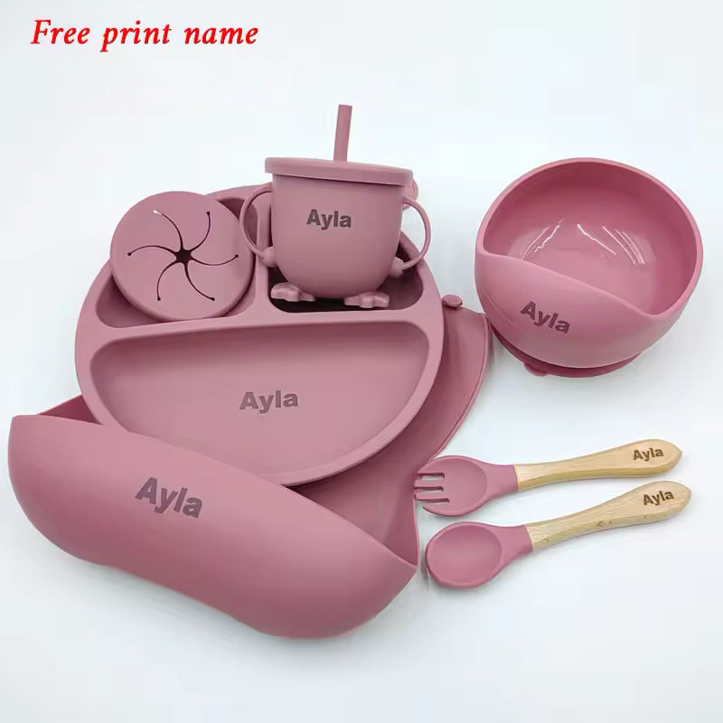Custom Baby Bibs and Feeding Set 6pcs