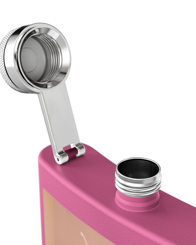 Chic Stainless Steel Flask, 6oz | Stylish Drinkware, Perfect for Parties, Gifts, Weddings, Hip Flasks, Travel