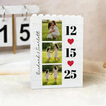 King And Queen Custom Couples Photo How Luck We Are - Personalized Photo Rectangle Building Brick