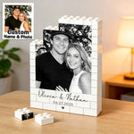 King And Queen Custom Couples Photo How Luck We Are - Personalized Photo Rectangle Building Brick