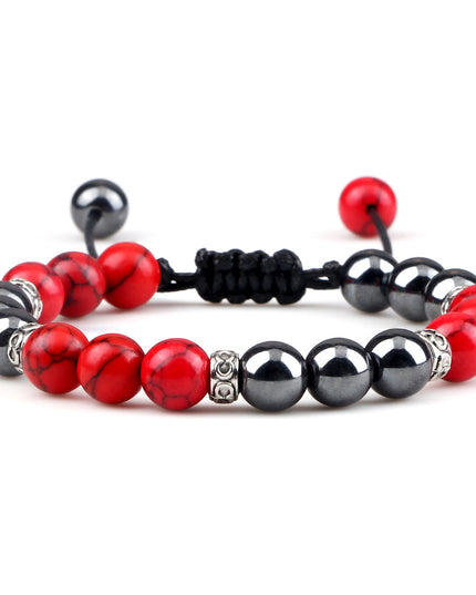 Haematite Yoga Bracelet Couple Woven Hand Strap