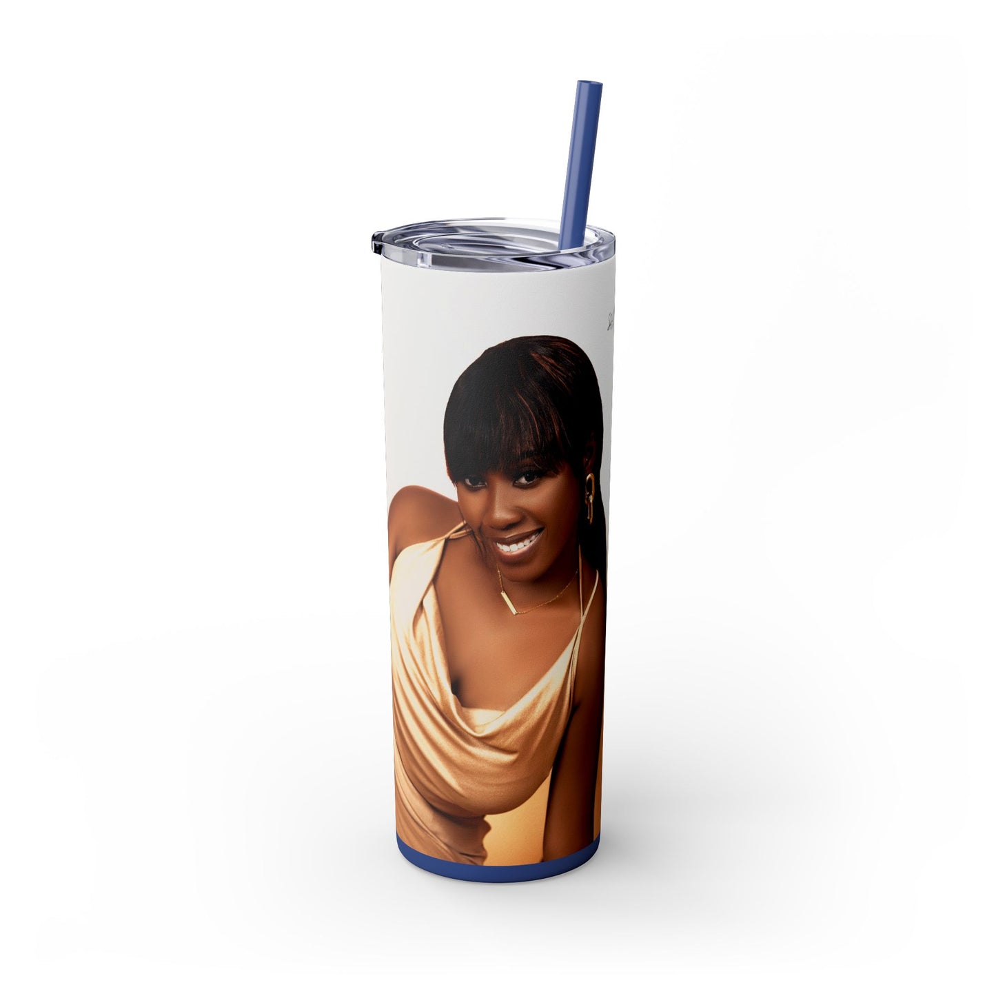 Chic Skinny Tumbler with Straw, 20oz | Stylish Drinkware for Every Occasion, Perfect Gift for Friends, Summer Vibes, Home & Office Decor
