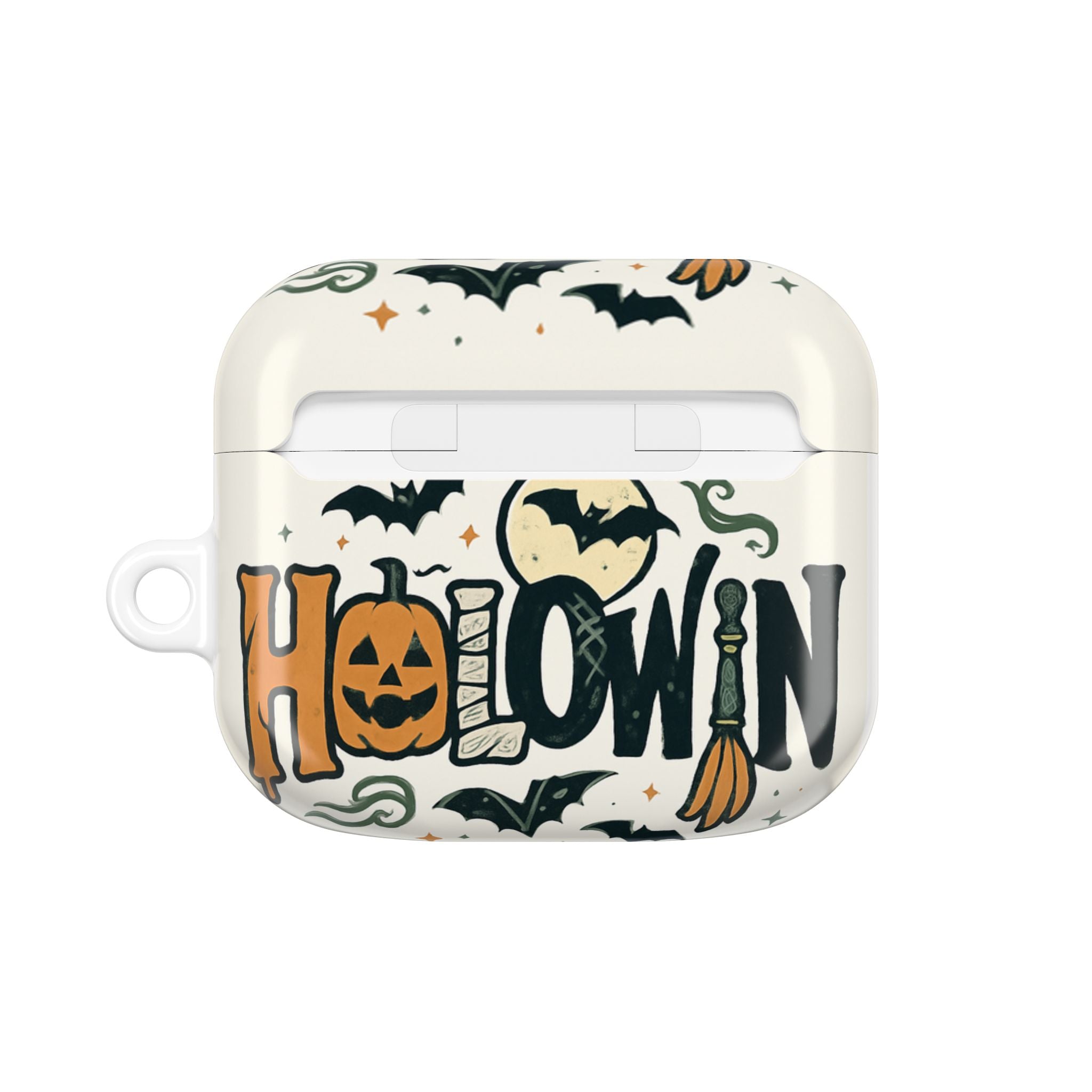 Halloween AirPod Case, Spooky Earbud Cover, Fall Accessory, Pumpkin Decor, Witch Craft Gift, Trick or Treat Storage