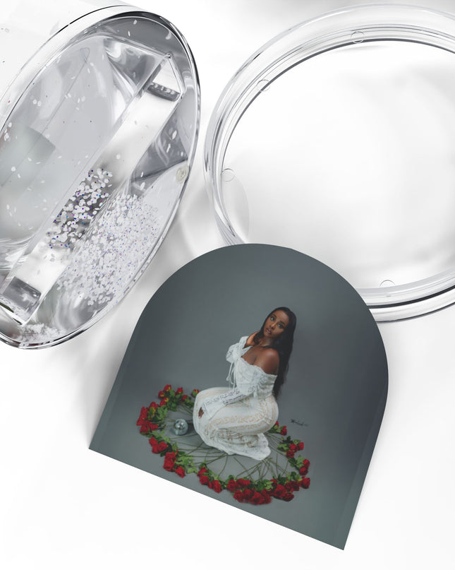 Elegant Snow Globe Keepsake, Winter Decor, Personalized Gift, Holiday Decoration, Romantic Home Accent