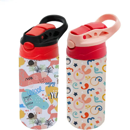 12 oz Sublimation Tumbler Stainless Steel  for kids Thermos Water Bottles for School,Milk, Juice, Drinks