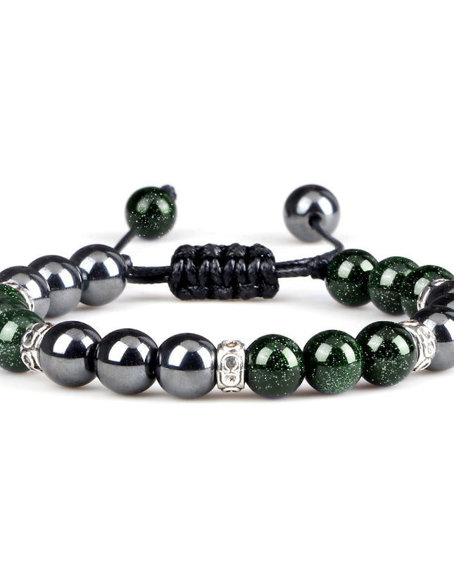 Haematite Yoga Bracelet Couple Woven Hand Strap