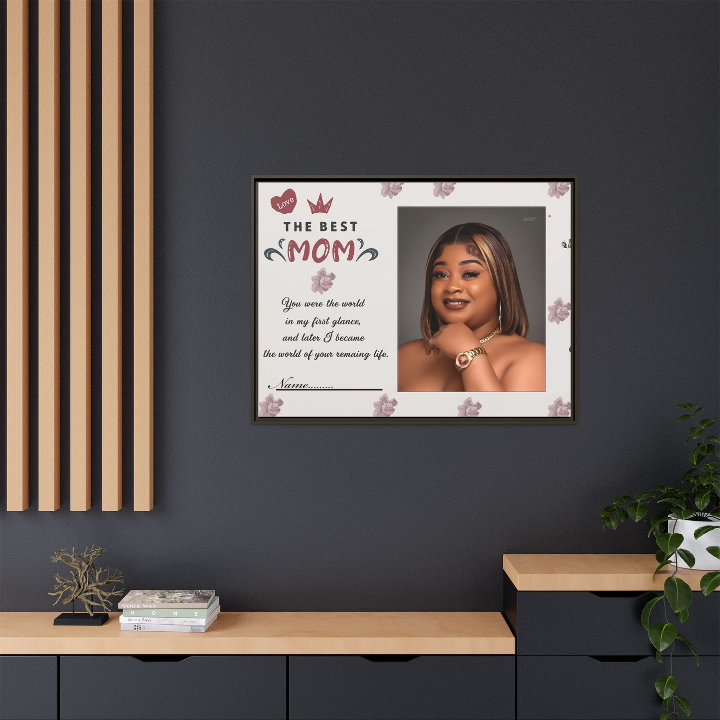 Personalized Mother's Day Framed Print, Gift for Mom, Custom Wall Art, Unique Home Décor, Family Keepsake
