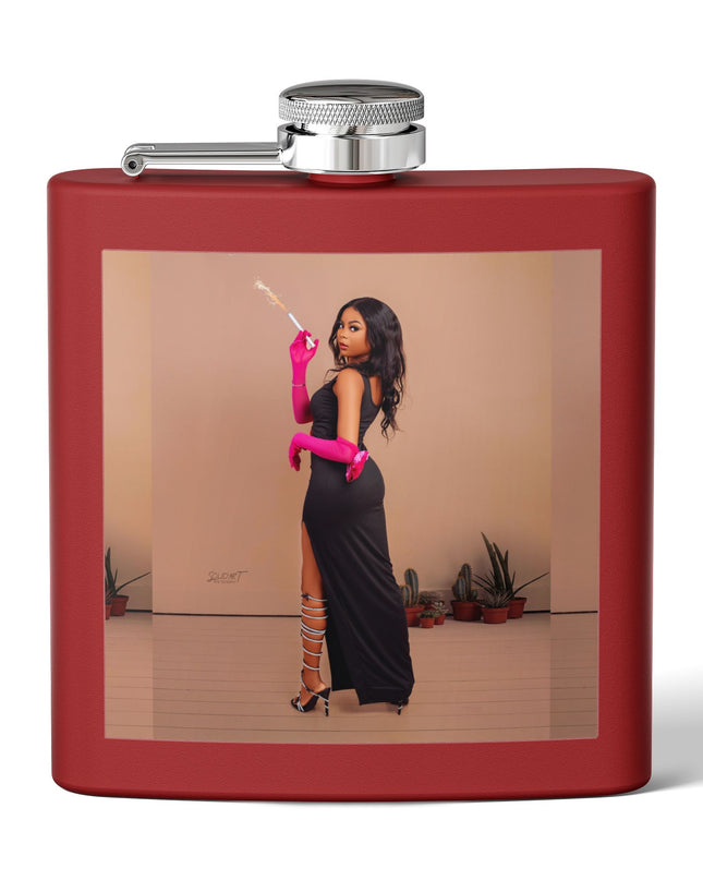 Chic Stainless Steel Flask, 6oz | Stylish Drinkware, Perfect for Parties, Gifts, Weddings, Hip Flasks, Travel