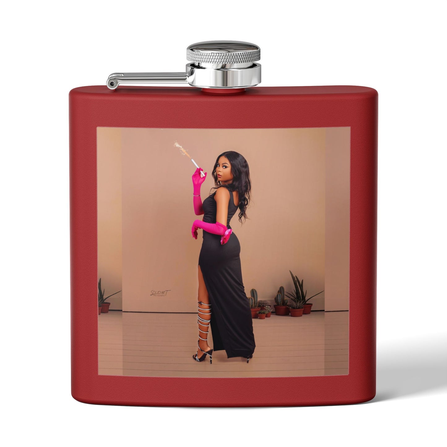 Chic Stainless Steel Flask, 6oz | Stylish Drinkware, Perfect for Parties, Gifts, Weddings, Hip Flasks, Travel