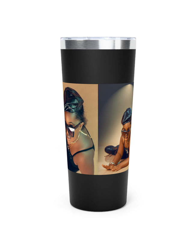 Chic Copper Tumbler with Stylish Artwork, Insulated Travel Cup, Reusable Coffee Mug, Unique Gift for Mom, Black Girl Magic, Perfect [...]