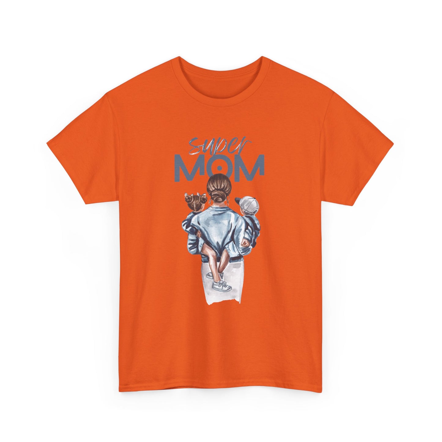 Super Mom Unisex Heavy Cotton Tee, Gift for Mothers Day