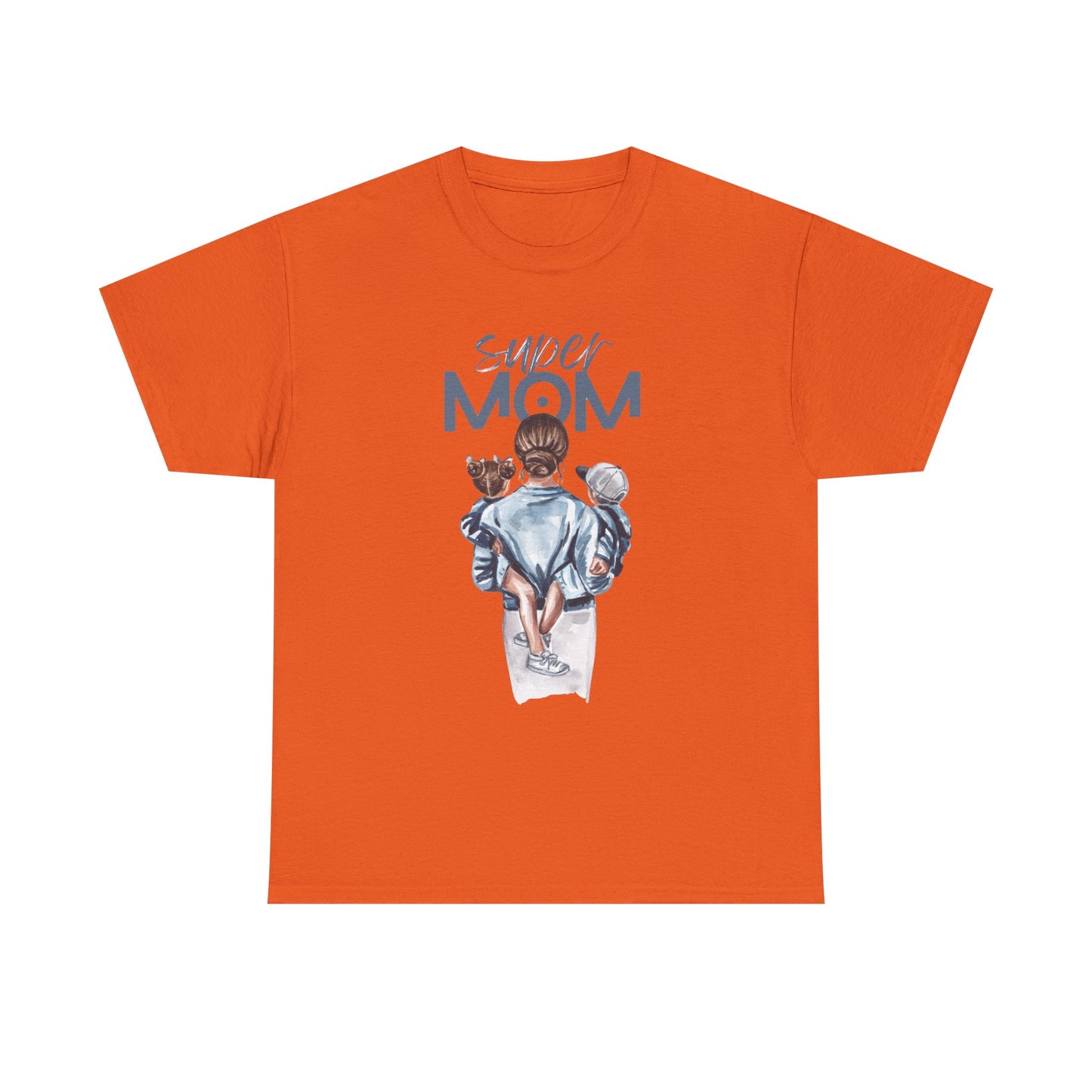 Super Mom Unisex Heavy Cotton Tee, Gift for Mothers Day