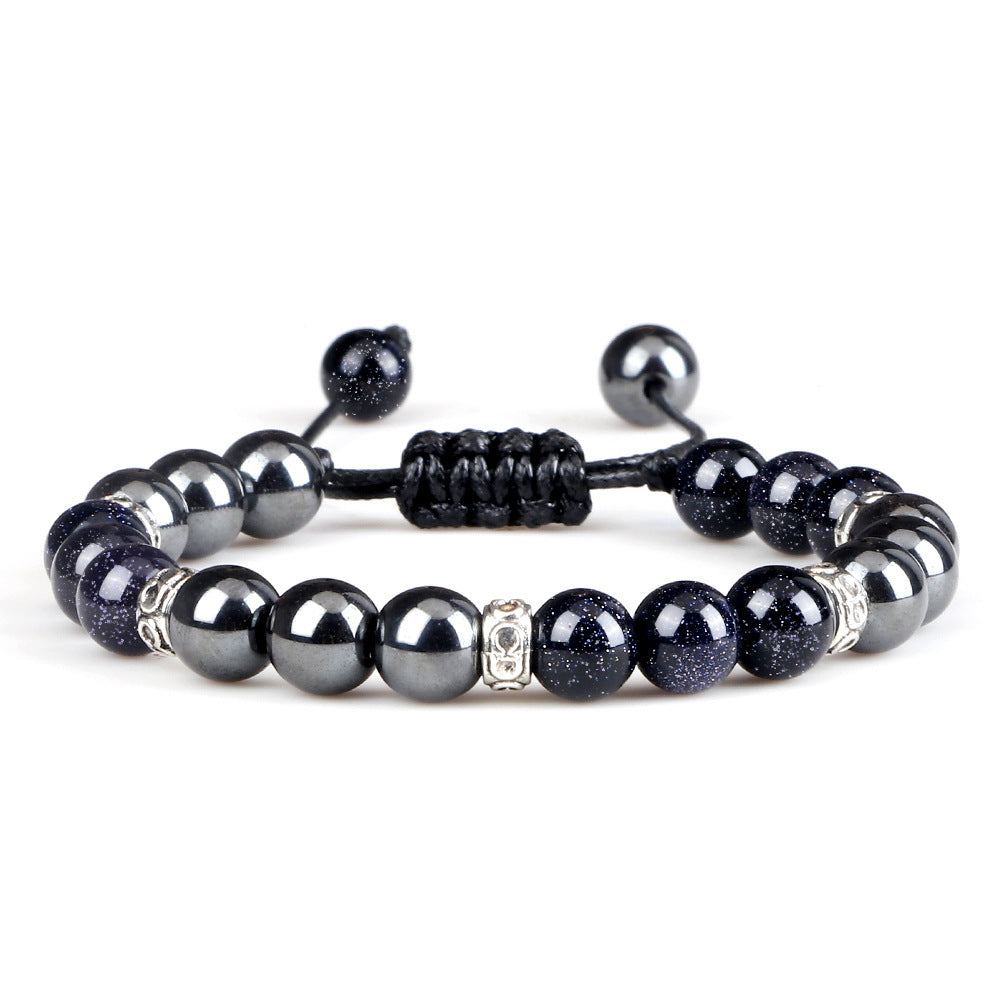 Haematite Yoga Bracelet Couple Woven Hand Strap