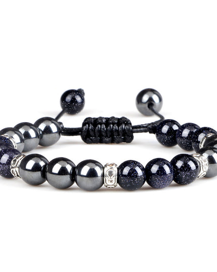 Haematite Yoga Bracelet Couple Woven Hand Strap