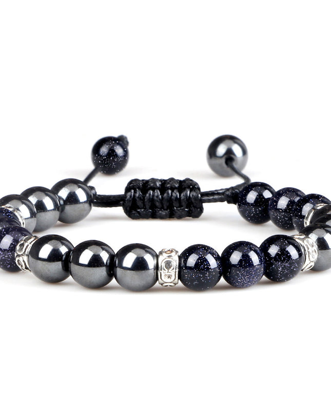 Haematite Yoga Bracelet Couple Woven Hand Strap