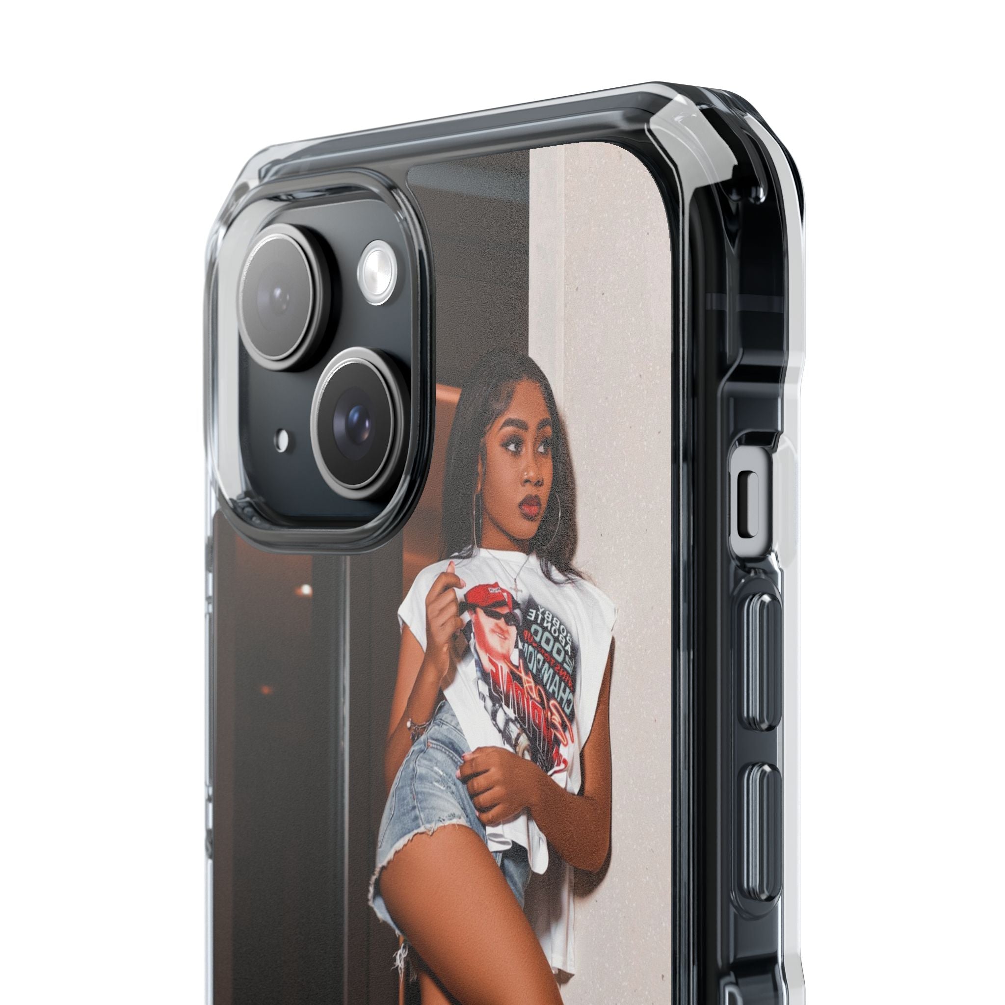 Stylish Magnetic Phone Case, Clear Impact Protector, Customizable