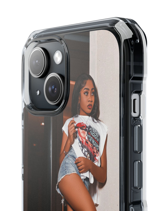 Stylish Magnetic Phone Case, Clear Impact Protector, Customizable