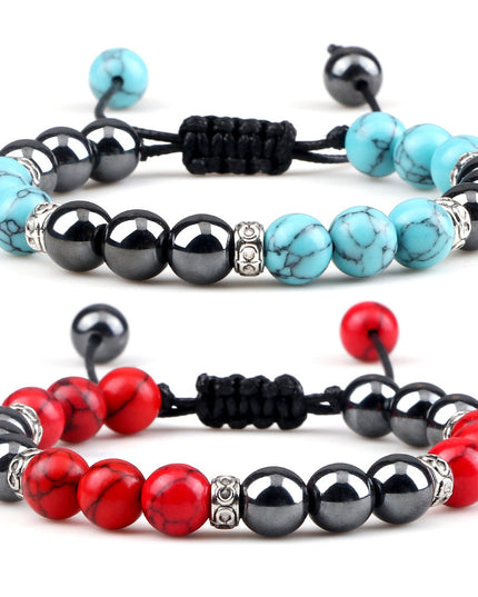 Haematite Yoga Bracelet Couple Woven Hand Strap